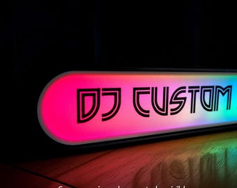 Personalized DJ Name Gifts – Custom DJs Led Sign for Music Studio, Bedroom or DJ Setup