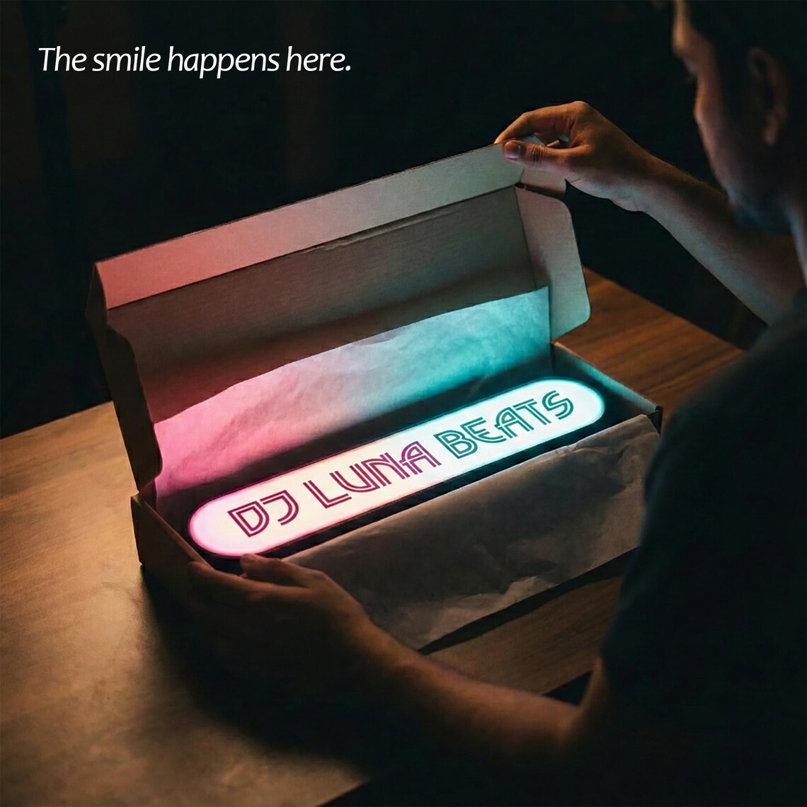 Personalized DJ Name Gifts – Custom Djs Led Sign for Music Studio ...