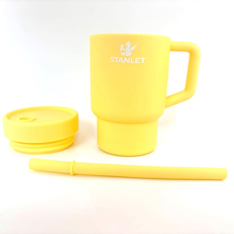 The Yellow Stanlet Tumbler | BPA-Free Silicone Cup image 2