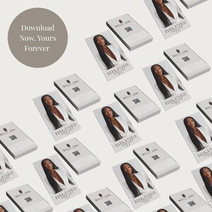 May include: A collection of business cards featuring a woman in a white blazer. The cards display the text "Aura Studio Molly Jane" and "Molly Jane". A circular graphic with the text "Download Now. Yours Forever" is in the upper left.