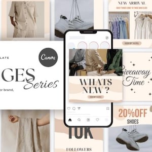 Elegant Instagram Carousel Templates Beige Neutral Aesthetic Canva Templates for Coaches, Creators Personal Brands Editable Portrait IG Post