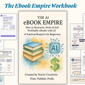 Het e-boekenrijk | E-boeksjabloon Canva| Canva-werkblad| Digitale download van e-boeken| Werkboekdagboek| Coachsjabloon| Werkmap downloaden