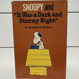 Snoopy It Was a Dark and Stormy Night - Etsy