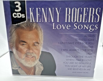 Love Songs by Kenny Rogers (CD, Apr-2003, 3 Discs, Madacy) Brand New Sealed