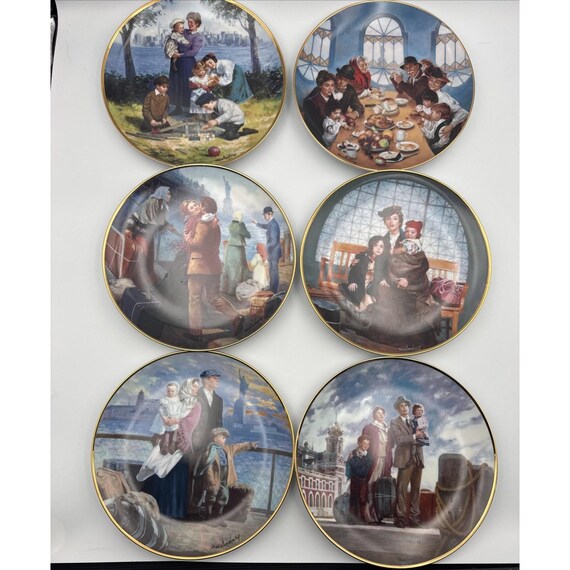 Franklin Mint キリスト 絵皿 11枚セット コレクションプレート The Franklin Mint Collectors Plate : the Ellis Island Lot of 6 by