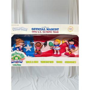 1996 Cabbage Patch Kids Olympikids Figures New In Box Sealed With Mattel Sticker