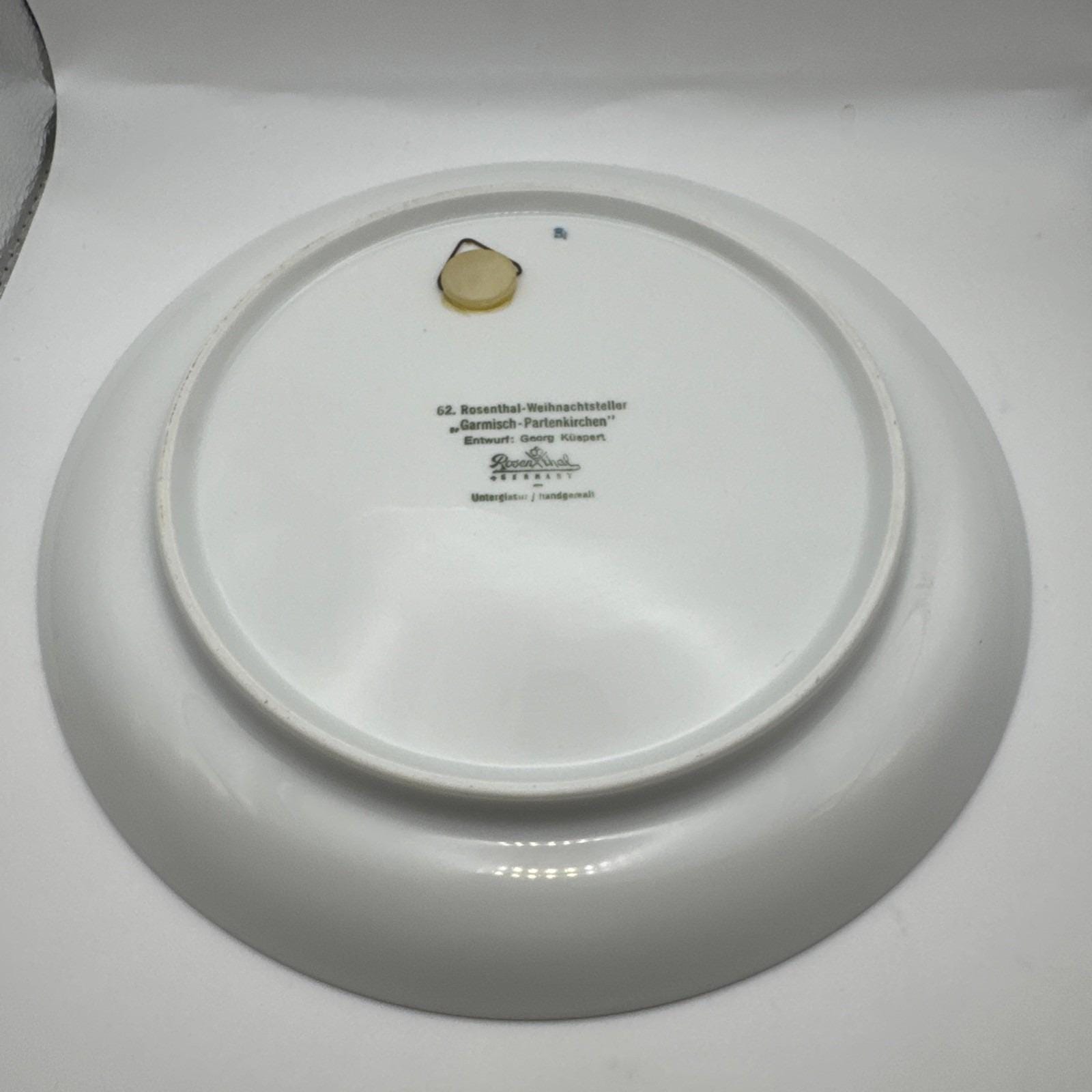 3 Rosenthal Weihnachtsteller Collector Plates 1970, 1971, 1972