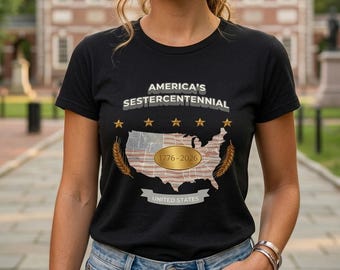 America's 250th Anniversary Shirt | Sestercentennial 1776-2026 Tee | Patriotic USA Gift | Unisex Graphic T-Shirt
