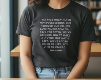 Leetspeak Anonymous Quote T-Shirt, Coding Humor Tee, Cryptic Typography Shirt, Gift for Software Engineer, Unisex Office Wear Outfit Style