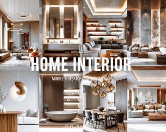 15 INTERIOR Lightroom Presets, Professional Bright Home Real Estate Mobile Preset, Clean White Indoor Preset, Photography Editing Tools