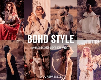 10 BOHO STYLE Lightroom Preset, Warm Blogger Preset, Natural Presets, Instagram Preset, Beige Presets, Influencer Presets, Aesthetic Preset.