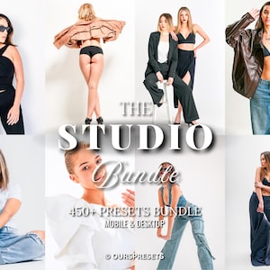 450+ Studio Portrait Lightroom Presets Bundle, AI Masks, Skin Retouching Tools, Mobile & Desktop Filters, Professional Photo Editing Filters