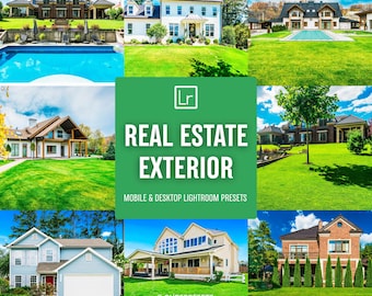 100+ REAL ESTATE EXTERIOR Lightroom Presets & Luts,Real Estate Presets,Exterior Presets,Bright Outdooor Presets,Home Presets,Mobile Presets