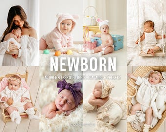 10 Newborn Baby Lightroom Presets, Bright Baby Presets, Mommy Blogger Presets, Bright Clean Presets, Mobile Presets, Blogger Presets