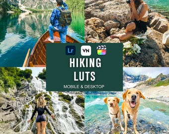 10 LUTs vidéo de RANDONNÉE, luts Final Cut Pro, luts film, luts pour vidéo, luts cube, Adobe Premiere Pro, préréglages vidéo, montage vidéo, éditeur VN