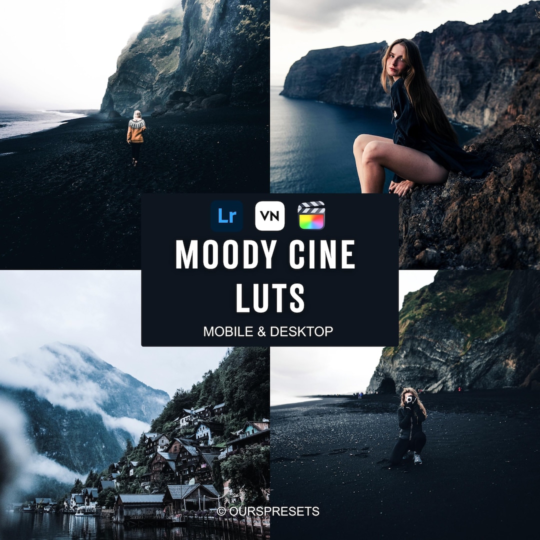 15 MOODY CINEMATIC Luts,dark Cinematic Luts,vn Luts,color Grading Luts ...