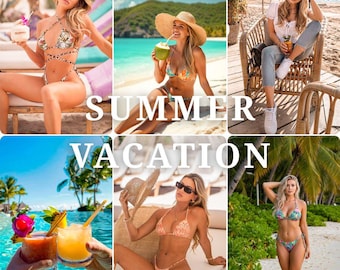 Summer Vacation Lightroom Presets: Beach & Travel Mobile Filters