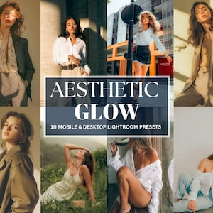 10 Aesthetic Glow Lightroom Presets | Soft Dreamy Edit | Mobile & Desktop Filters | Creators  Bloggers | Instagram Presets | Blogger Presets