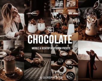 10 CHOCOLATE Lightroom Mobile Presets, Chocolate Presets, Warm Presets, Brown Presets, Instagram Presets, Blogger Presets Mobile & Desktop