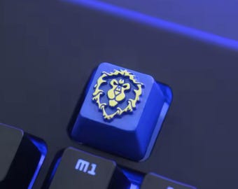 Aluminium Keycaps – For the Horde and For the Alliance | Artisan Gaming Keycap | Mechanical Keyboard Accessory