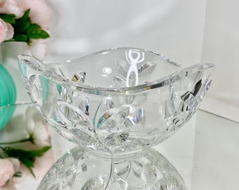 Cuenco de cristal Tiffany & Co., Josef Riedel Floral Vine, vidrio tallado