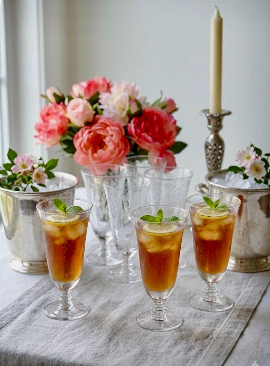 Set of 10 Tiffin-franciscan Cherokee Rose Iced Tea Goblets – Vintage ...