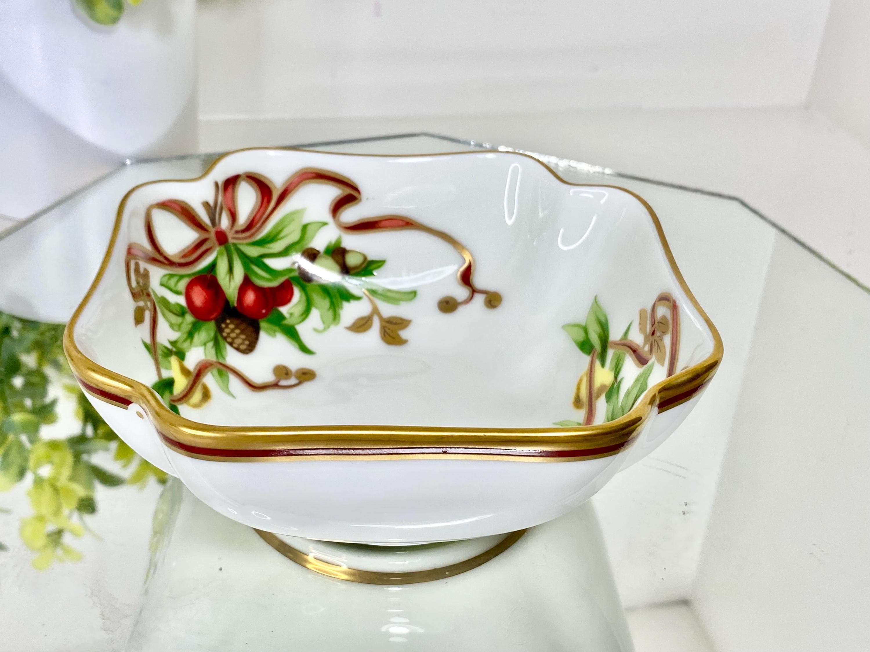 Candy Dish Nikko Christmas Dishes NIKKO Christmastime Candy Dish