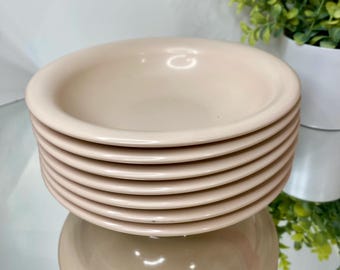 Juego de 7 cuencos de melamina color melocotón para cereales Tupperware Vintage - Modelo 2251A-2