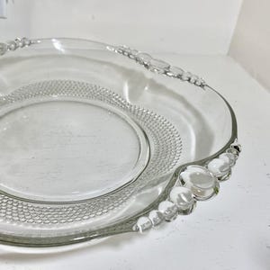 Duncan & Miller Teardrop Serving Platter Clear Glass 12.25&quot;