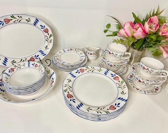 Vintage Avondale Provincial Designs Porcelain Dinnerware - Pick Your Pieces - Blue Floral Replacements -  1980s Japan