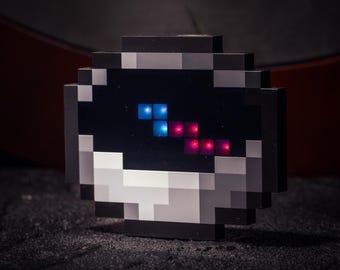 Pixel Compass Block Game LED GPS Navigation Direction Mode Custom Location Tracker Unique Gamer Gift Retro Pixel Gamer Lover Birthday Gift