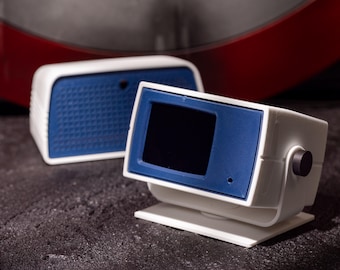 Retro Monitor Speaker Set External Display Computer Terminal Windows PC HDMI Adapter TV Style Screen Vintage Tech Desk Decor Nerd Bday Gift