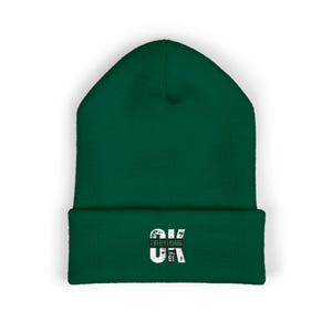 Embroidered Cuffed Beanie - Stylish Winter Accessory, Perfect for Gift Giving, Casual Outings, or Outdoor Activities