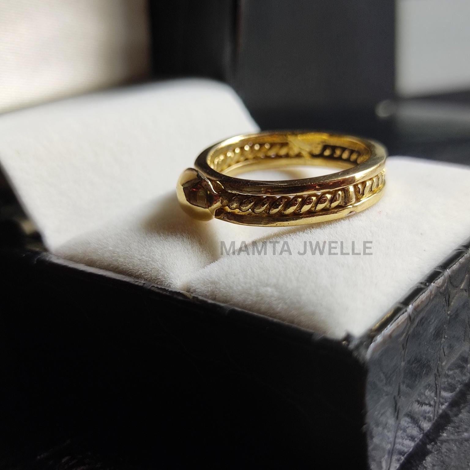 Bump ring , cute spoon ring, band ring, Handmade ring , flip ring , Brass ring