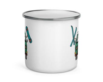 Shred Van Enamel Mug