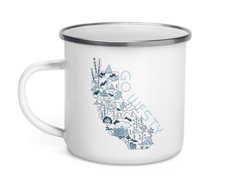 Golden State Westy Enamel Mug