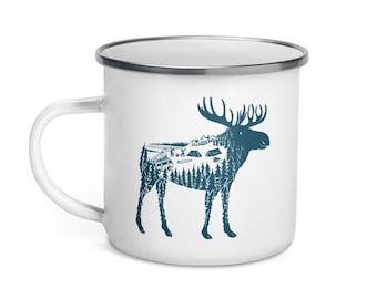 Taza de esmalte Moose Meet-Up