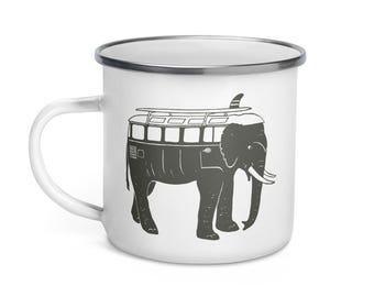 Easy Ride Elephant Enamel Mug