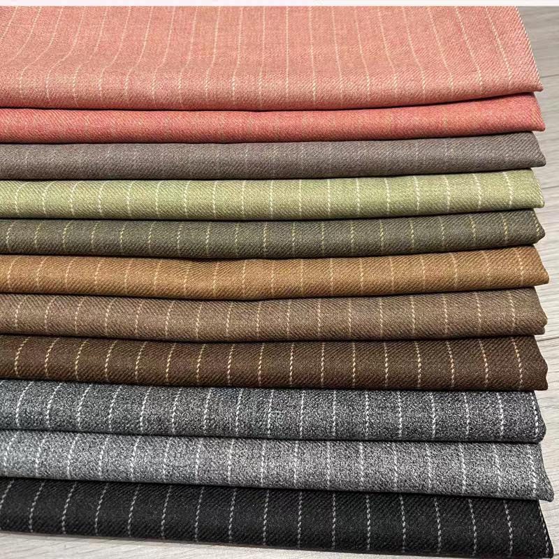 Wool Blend Pinstripe Fabric - Etsy