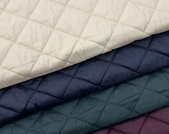 Höst/vinter Diamantquiltad Alpackafleecetyg 500 g/m² bredd 140 cm