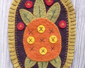 Welcome Pineapple Penny Rug