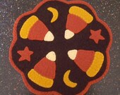 Candy Corn Candle Mat