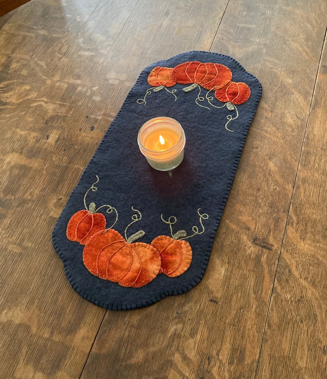 Pumpkin Trio Table Mat Pattern - Etsy