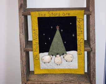Oh, Holy Night Wool Applique