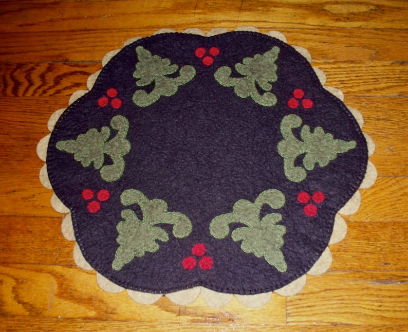 Oh Christmas Tree Table Mat Pattern Etsy