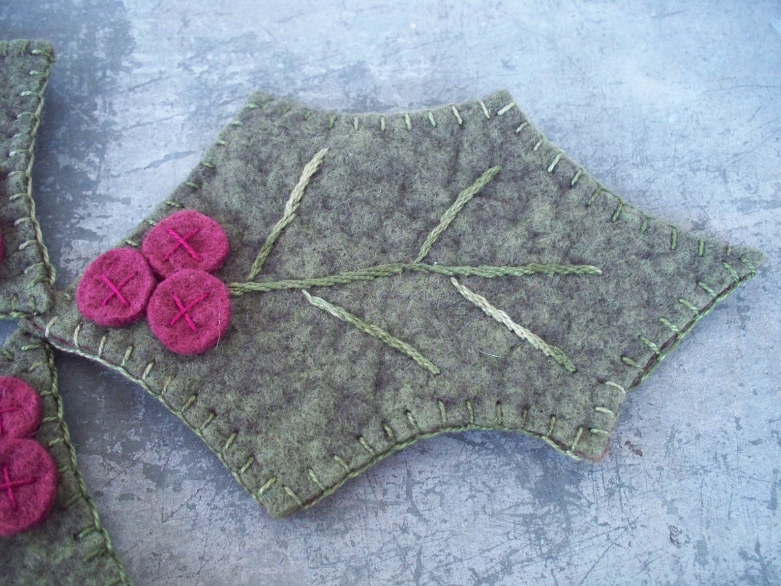 Winter Solstice Wool Felt Table Mat Etsy