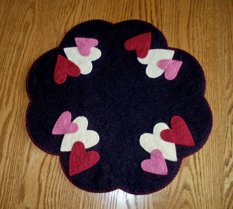 Gotta Have Heart Penny Rug Kit Etsy