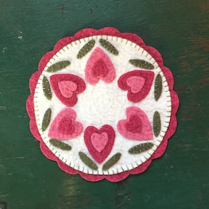 Blooming Hearts Candle Mat Kit