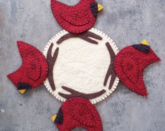 Cardinal Candle Mat Pattern