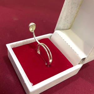 Silver Plated Bump Ring: Handmade Spoon Ring, Adjustable Band